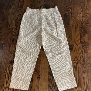 Ann Taylor Tan Zebra Print Men's Chinos